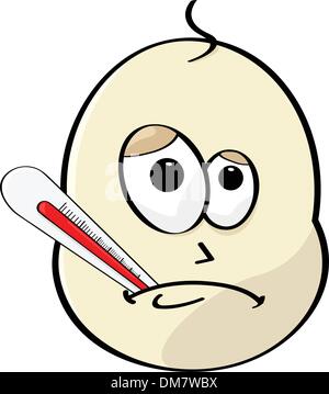 Krankes baby Stock Vektor