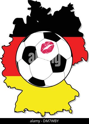 Frauenfußball in Deutschland Stock Vektor