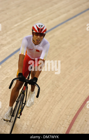 C1 bis 5 gemischte Team Sprint Gold Medal Final Great Britain (Butterworth Wadden und Kenny) gewinnt Gold gegen China (Ji Xi und Lu) Stockfoto