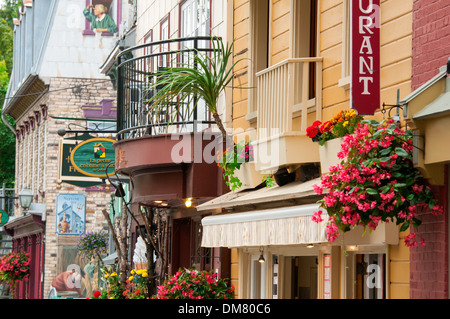 Rue du Petit Champlain Quebec City, Kanada Stockfoto