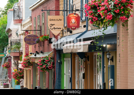 Rue du Petit Champlain Quebec City, Kanada Stockfoto