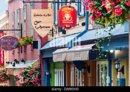 Rue du Petit Champlain Quebec City, Kanada Stockfoto