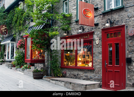 Petit Champlain Straße Old Quebec City Stockfoto