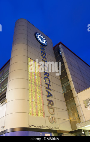 Fassade des Einkaufszentrums West Orchards in Coventry Stockfoto