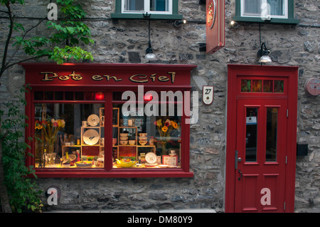 Petit Champlain Straße Old Quebec City Stockfoto