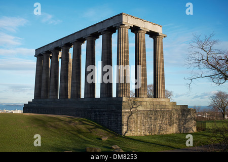 Das National Monument of Scotland auf Calton Hill Edinburgh Stockfoto