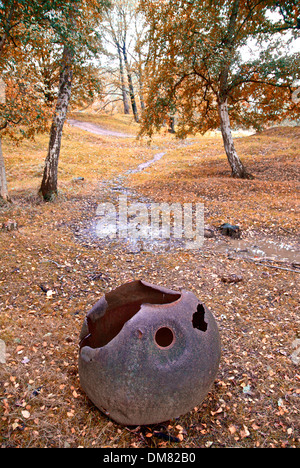 Ypern Hill 60 bleibt Stockfoto