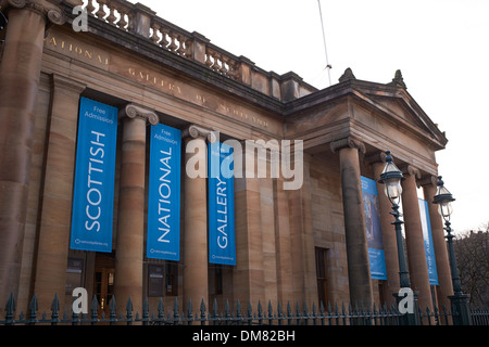 Außenseite der Scottish National Gallery im Stadtzentrum von Edinburgh Stockfoto