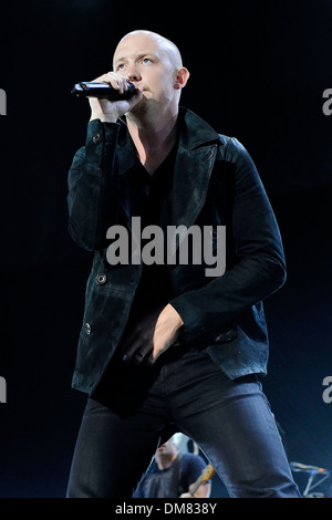 Isaac Slade "The Fray" führt bei Molson Canadian Amphitheater Toronto Canada - 28.08.12 Stockfoto