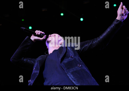 Isaac Slade "The Fray" führt bei Molson Canadian Amphitheater Toronto Canada - 28.08.12 Stockfoto