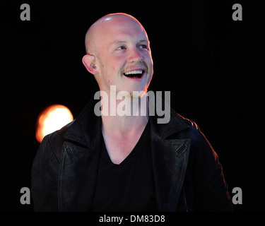 Isaac Slade "The Fray" führt bei Molson Canadian Amphitheater Toronto Canada - 28.08.12 Stockfoto