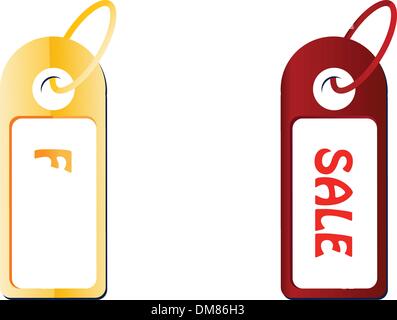 Rabatt Sale tags Stock Vektor