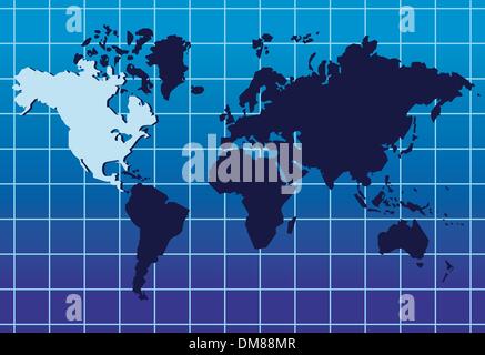 Weltkarte ausgekleidet abstrakten Hintergrund Stock Vektor