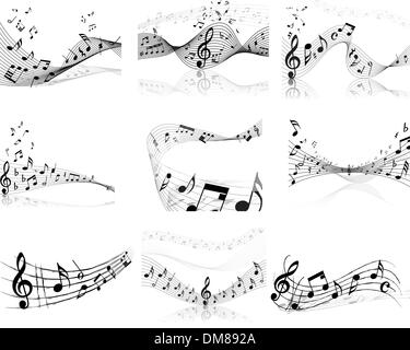 Noten-Personal Stock Vektor