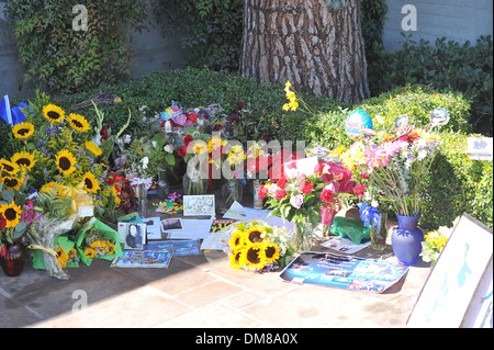 Fans besucht Michael Jacksons Grab auf dem Forest Lawn ...