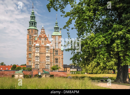 Schloss Rosenborg in Kopenhagen, Dänemark. Gebaut aus dem Jahr 1606 Stockfoto