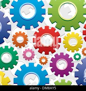 bunte Zahnräder Stock Vektor