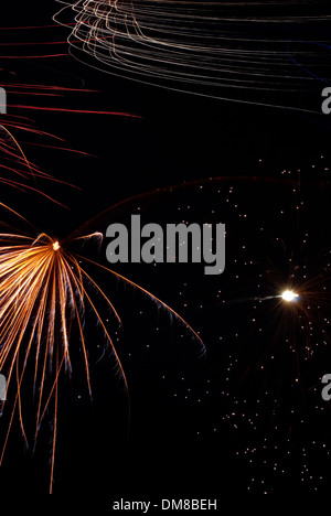 Feuerwerk an Silvester 2010 Stockfoto