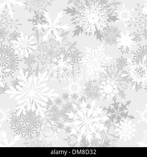 nahtlose Schneeflocken Hintergrund Stock Vektor