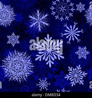 nahtlose Schneeflocken Hintergrund Stock Vektor