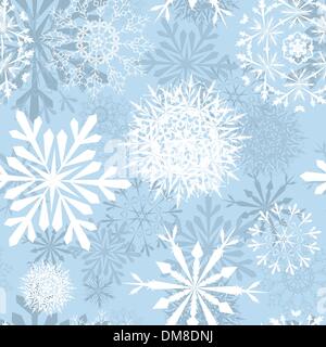nahtlose Schneeflocken Hintergrund Stock Vektor