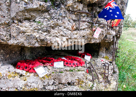 Ypern Pillbox hautnah Stockfoto