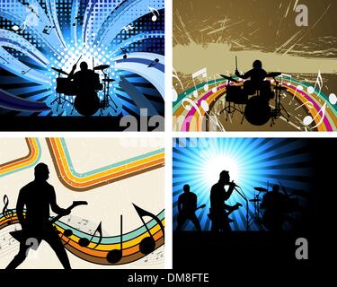 Rock-Gruppe Stock Vektor