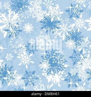 nahtlose Schneeflocken Hintergrund Stock Vektor