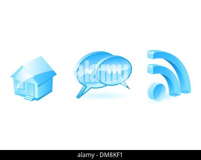 Internet-Ikonen Stock Vektor