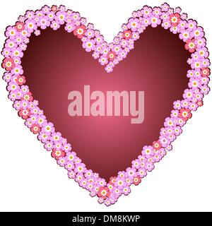 Dekorative Valentine frame Stock Vektor