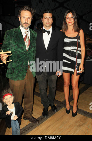 David Arquette John Terzian und Girkfriend Christina McLarty "David Arquette präsentiert Bootsy Balg-Dinner-Theater Stockfoto