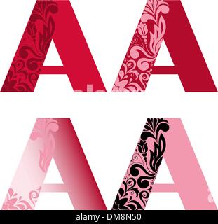 Satz von Buchstaben ╨É Stock Vektor