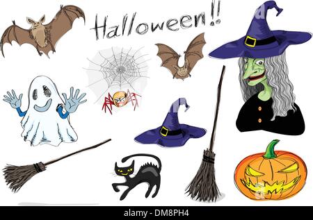 Halloween-set Stock Vektor