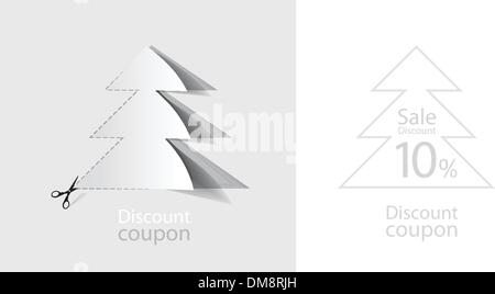 Werbe-coupons Stock Vektor