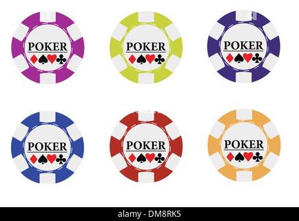 Casino-Chips Stock Vektor