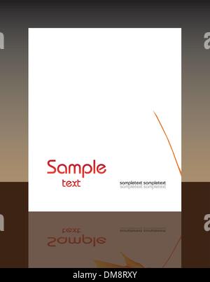 Flyer oder Cover Design Stock Vektor
