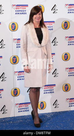 London, UK, 12. Dezember 2013 Doon Mackichan kommt bei den British Comedy Awards am Fountain Studios, Wembley, London Foto: MRP/Alamy Live News Stockfoto