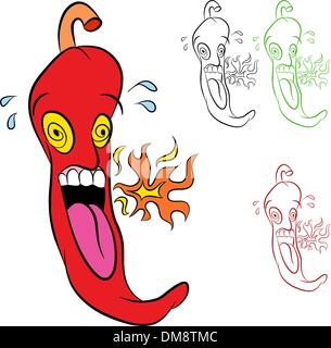 Hot Chili Pepper Stock Vektor