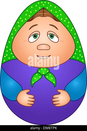Puppe matreshka Stock Vektor