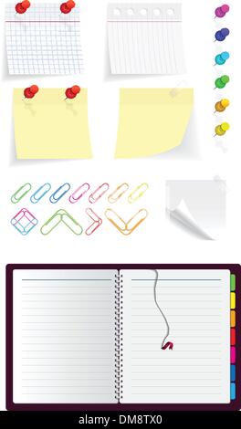 Briefpapier-Icon-set Stock Vektor