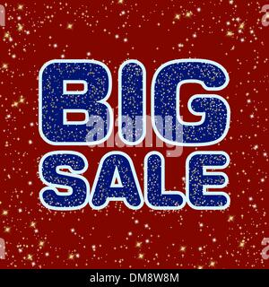 Big Verkauf Nachricht. EPS 8 Stock Vektor