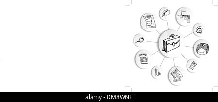 Business Financial Accounting Diagramm Rad Stock Vektor