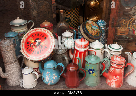 Elk213-2695 Frankreich, Elsass, Colmar, Shop-Schaufenster Stockfoto