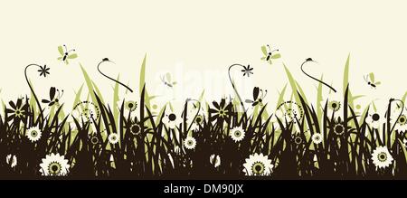 Schöne Sommerwiese Stock Vektor