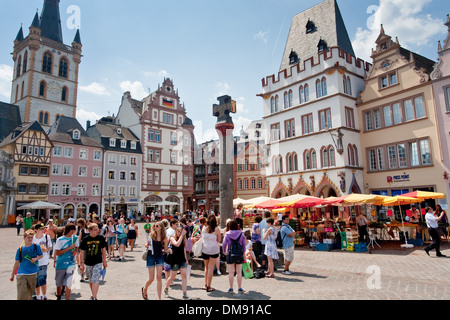 alten Marktplatz in Trier, Deutschland Stockfoto