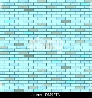 blaue nahtlose Ziegel Wand Stock Vektor