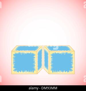 Würfel Alphabet A Stock Vektor