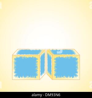 Würfel Alphabet P Stock Vektor