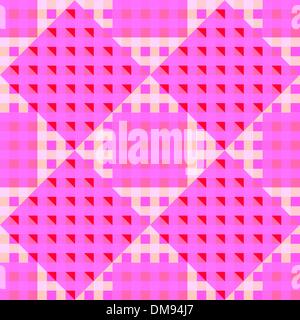 geometrische rosa nahtlose Muster Stock Vektor