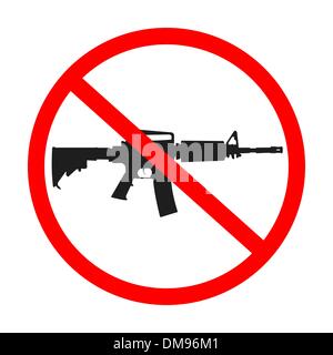 keine Waffen erlaubt Stock Vektor